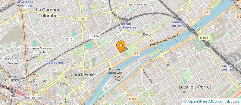 localisation de l'entreprise KINOA à COURBEVOIE