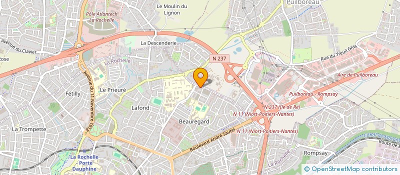 localisation de l'entreprise KINODIS à LA ROCHELLE