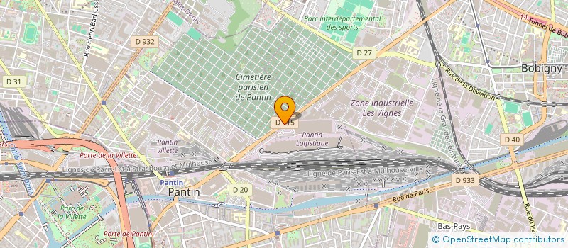 localisation de l'entreprise KINOISE à PANTIN