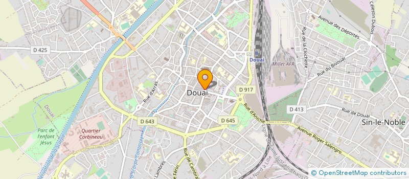 localisation de l'entreprise KINOMAP à DOUAI
