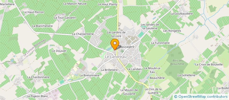 localisation de l'entreprise KINOST  LE LANDREAU