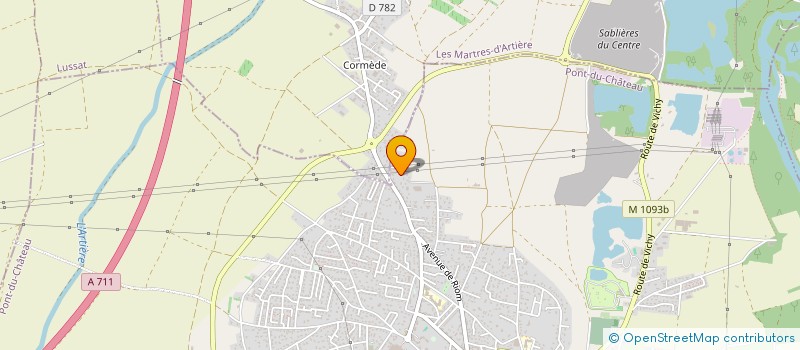 localisation de l'entreprise KINOU TAXI  LES MARTRES-D'ARTIERE