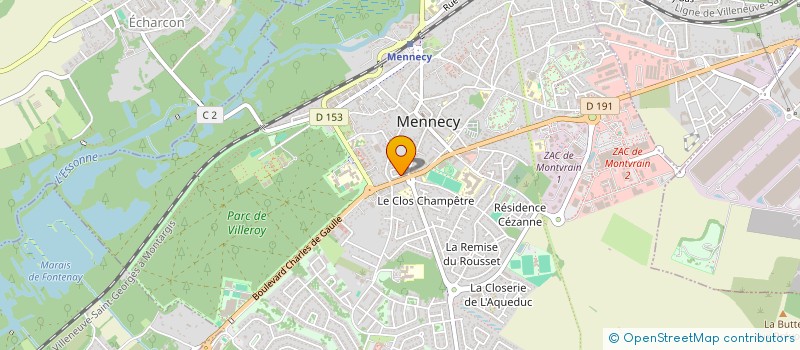 localisation de l'entreprise KINOULEZ à MENNECY