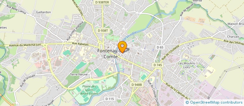 localisation de l'entreprise KINOZOOM85  FONTENAY-LE-COMTE