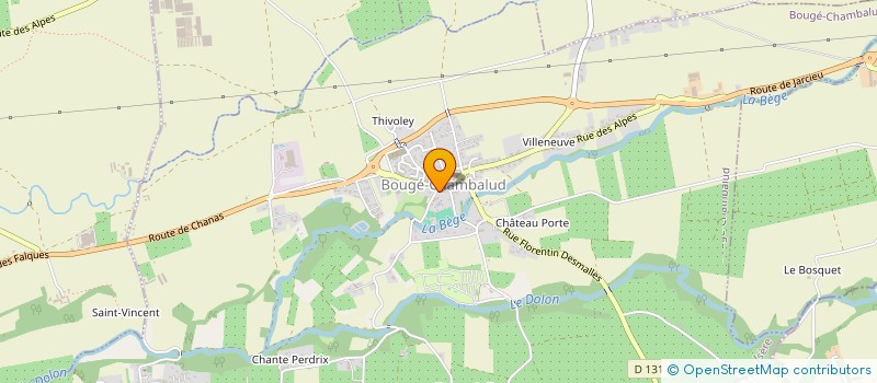 localisation de l'entreprise KINQ à BOUGE-CHAMBALUD