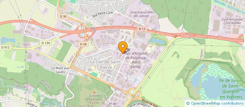 localisation de l'entreprise KINTESYS à ELANCOURT