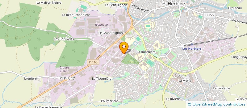 localisation de l'entreprise KINTIS  LES HERBIERS