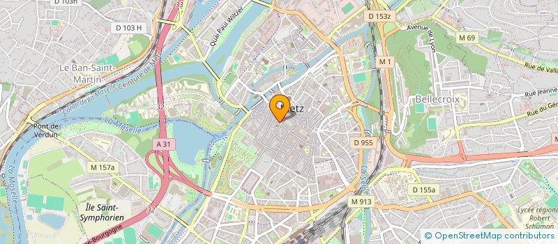 localisation de l'entreprise KINTZINGER  METZ