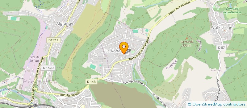 localisation de l'entreprise KINTZINGER LUCIEN ET PASCAL  HAYANGE