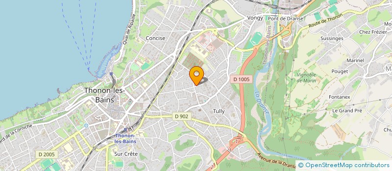 localisation de l'entreprise KINZA RENOVATION 74 à THONON-LES-BAINS