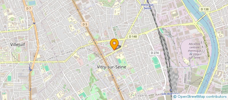 localisation de l'entreprise KINZAN à VITRY-SUR-SEINE