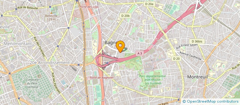 localisation de l'entreprise KINZI TRANSPORT à BAGNOLET