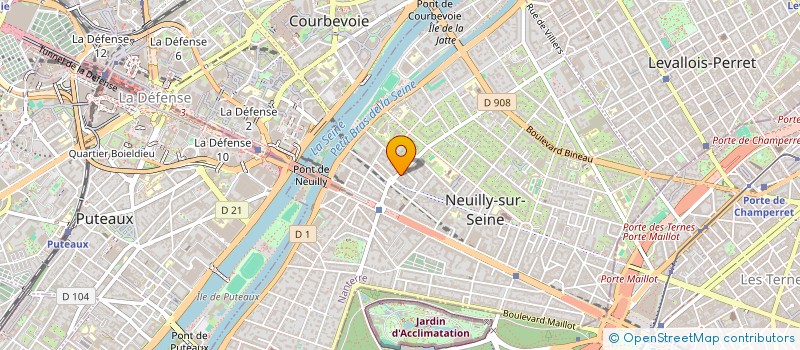 localisation de l'entreprise KIOSQUE CHATEAU GOURAUD 92 à NEUILLY-SUR-SEINE