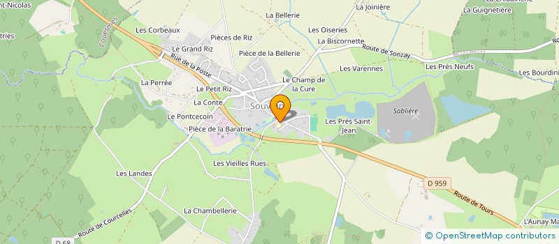 localisation de l'entreprise KIOSQUE EN FETE à SOUVIGNE