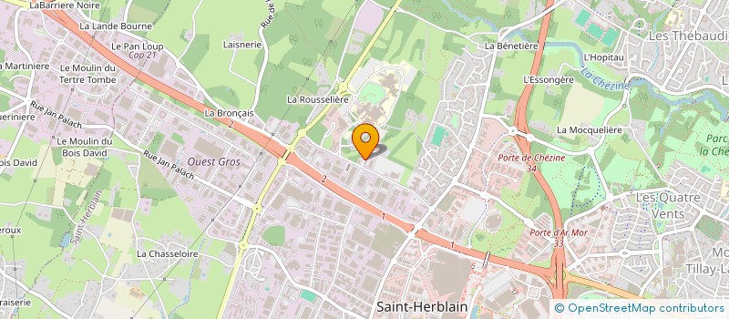 localisation de l'entreprise KIOZ NANTES  SAINT-HERBLAIN