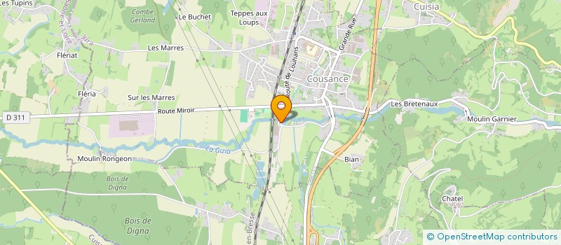 localisation de l'entreprise KIR IGC  COUSANCE