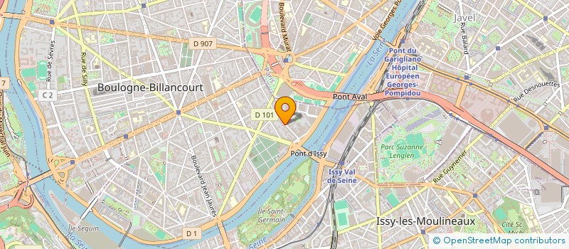 localisation de l'entreprise KIRCHBERG INVEST à BOULOGNE-BILLANCOURT