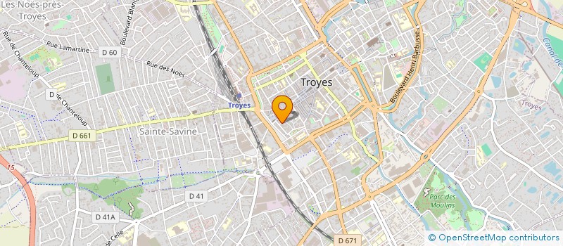 localisation de l'entreprise KIRCHMANN ET WARD à TROYES