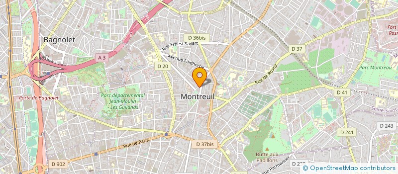 localisation de l'entreprise KIRISHA à MONTREUIL