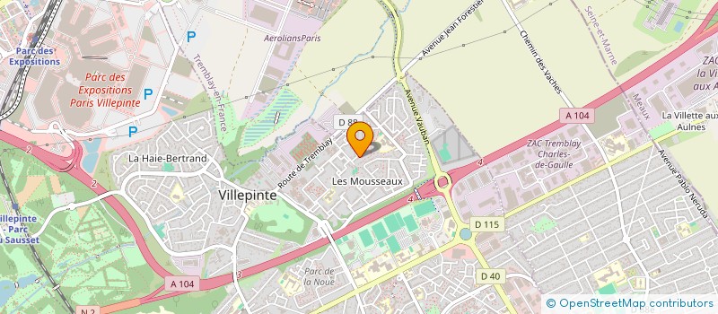 localisation de l'entreprise KIRKISRAK KULTUR MERKEZI à VILLEPINTE