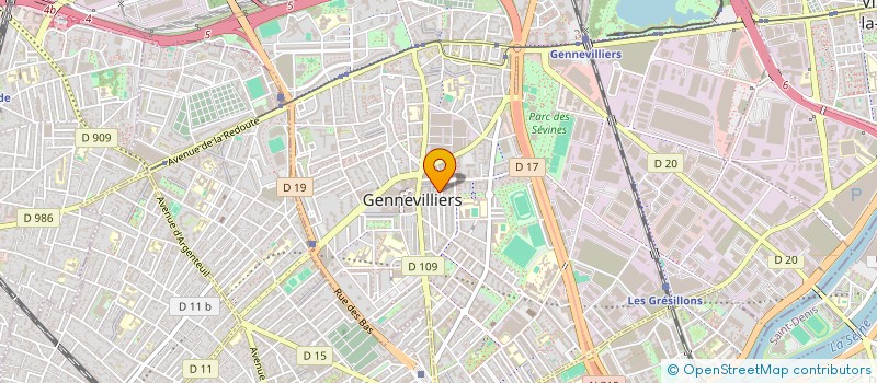 localisation de l'entreprise KIRLYN à GENNEVILLIERS