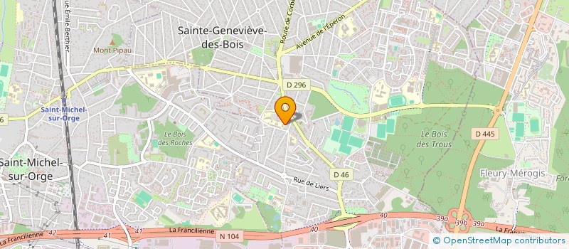 localisation de l'entreprise KIRUS à SAINTE-GENEVIEVE-DES-BOIS