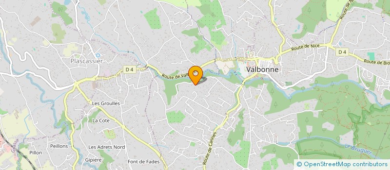 localisation de l'entreprise KIRWAN  VALBONNE