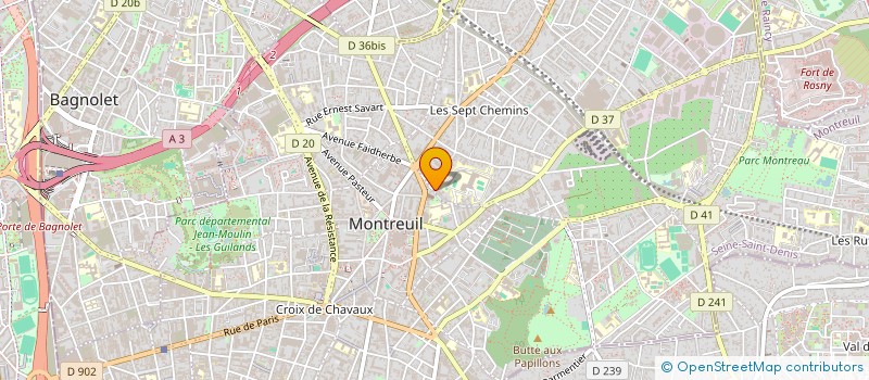 localisation de l'entreprise KISE à MONTREUIL