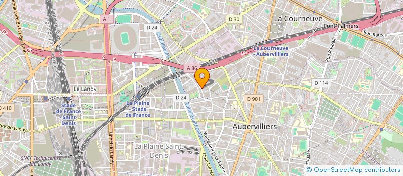 localisation de l'entreprise KISLER ROSENVALD à AUBERVILLIERS