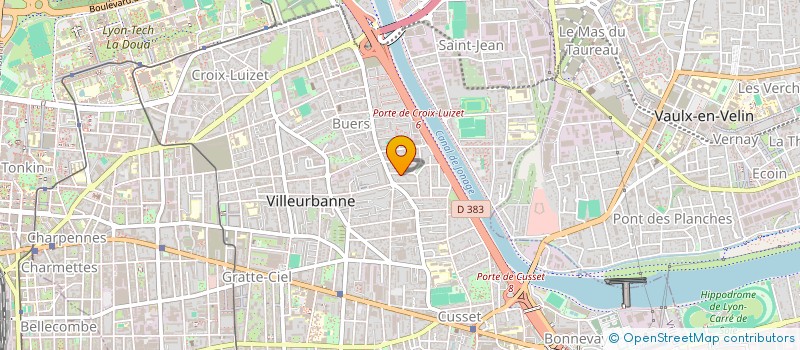 localisation de l'entreprise KISLEV  VILLEURBANNE