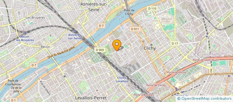 localisation de l'entreprise KISMOT S.R à CLICHY