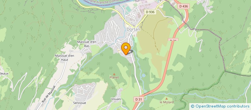localisation de l'entreprise KISO PLAST à DORTAN
