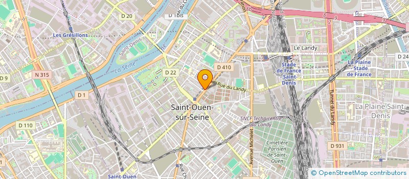 localisation de l'entreprise KISS à SAINT-OUEN-SUR-SEINE