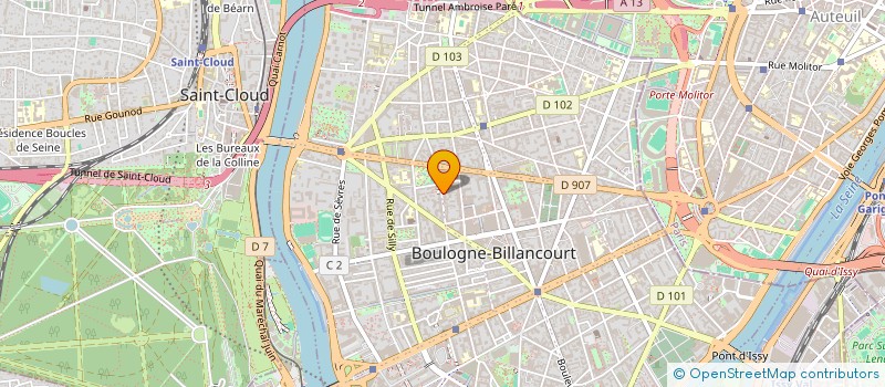localisation de l'entreprise KISS MY ARTZ à BOULOGNE-BILLANCOURT