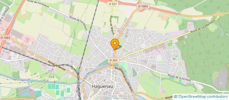 localisation de l'entreprise KISTER  HAGUENAU