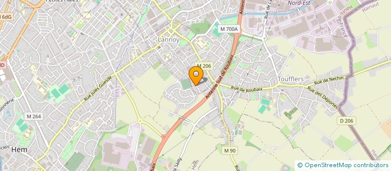 localisation de l'entreprise KITANI  LYS-LEZ-LANNOY