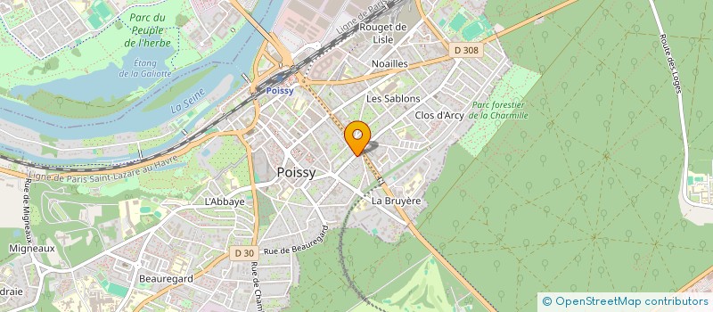 localisation de l'entreprise KITCHEN MUSIC  POISSY