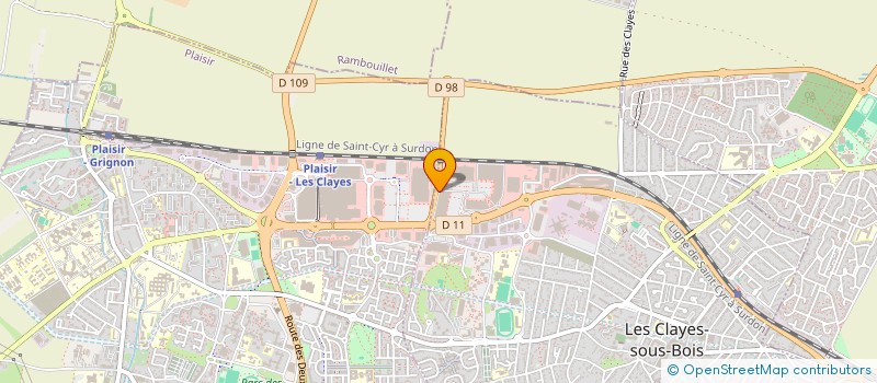localisation de l'entreprise KITCHEN PLAISIR à LES CLAYES-SOUS-BOIS