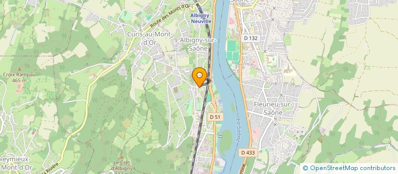 localisation de l'entreprise KITCHEN PLANNER à ALBIGNY-SUR-SAONE