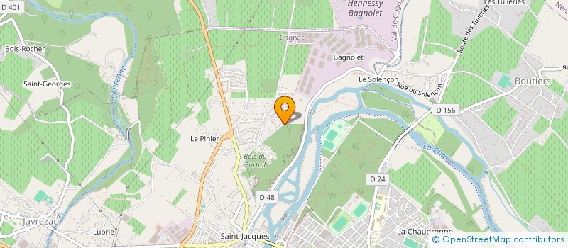 localisation de l'entreprise KITCHEN PRO à COGNAC