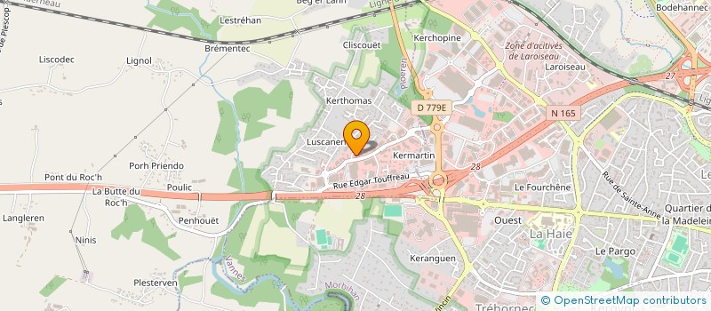 localisation de l'entreprise KITCHENER VANNES à PLOEREN