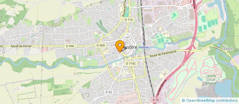 localisation de l'entreprise KITE  ISSOIRE