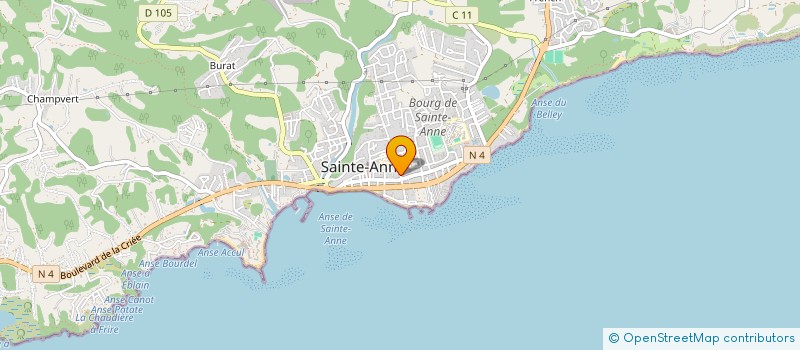 localisation de l'entreprise KITESURF GUADELOUPE à SAINTE-ANNE