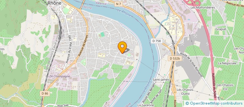 localisation de l'entreprise KITEUS à TOURNON-SUR-RHONE
