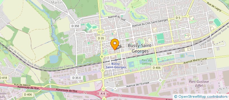 localisation de l'entreprise KITO HOLDING à BUSSY-SAINT-GEORGES