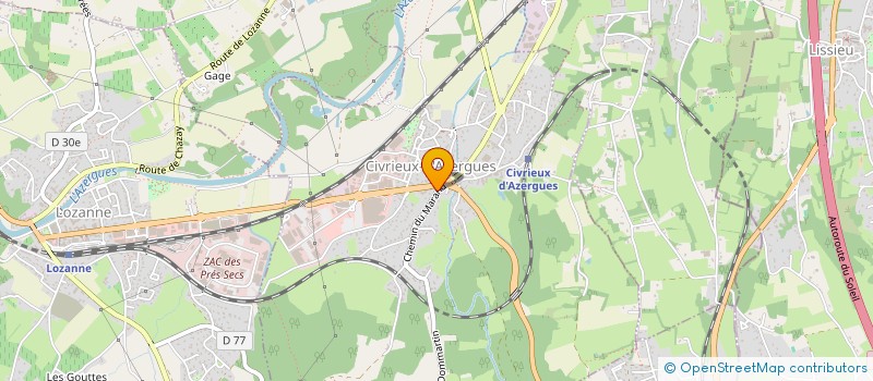 localisation de l'entreprise KITRANSTOU SAS à CIVRIEUX-D'AZERGUES