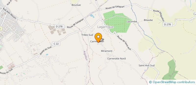 localisation de l'entreprise KITS  LAGARRIGUE