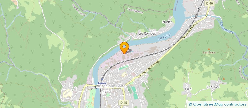 localisation de l'entreprise KIVA IMMOBILIER  AUREC SUR LOIRE