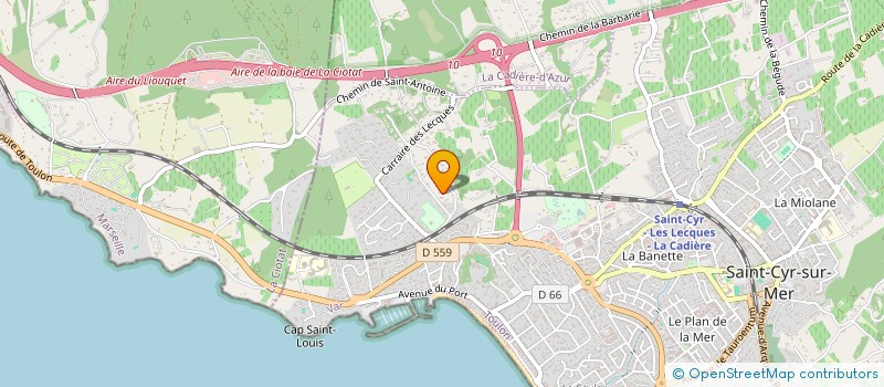 localisation de l'entreprise KIWANIS CLUB DE SAINT CYR SUR MER à SAINT-CYR-SUR-MER
