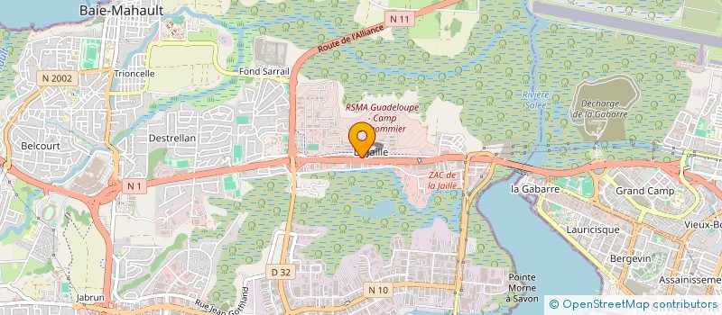 localisation de l'entreprise KIWANIS CLUB FOUGERES DE PETIT-BOURG  BAIE MAHAULT